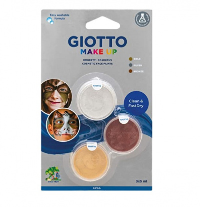Giotto make up Metallic Набор для грима 3 шт по 5 мл., блистер sela25